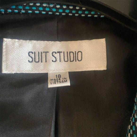 Suit Studio Women's Polka Dot Blazer Jacket Size 18 Multicolor - Picture 4 of 7